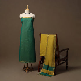 Mangalagiri natural dyed 3pc unstitched dress material 17