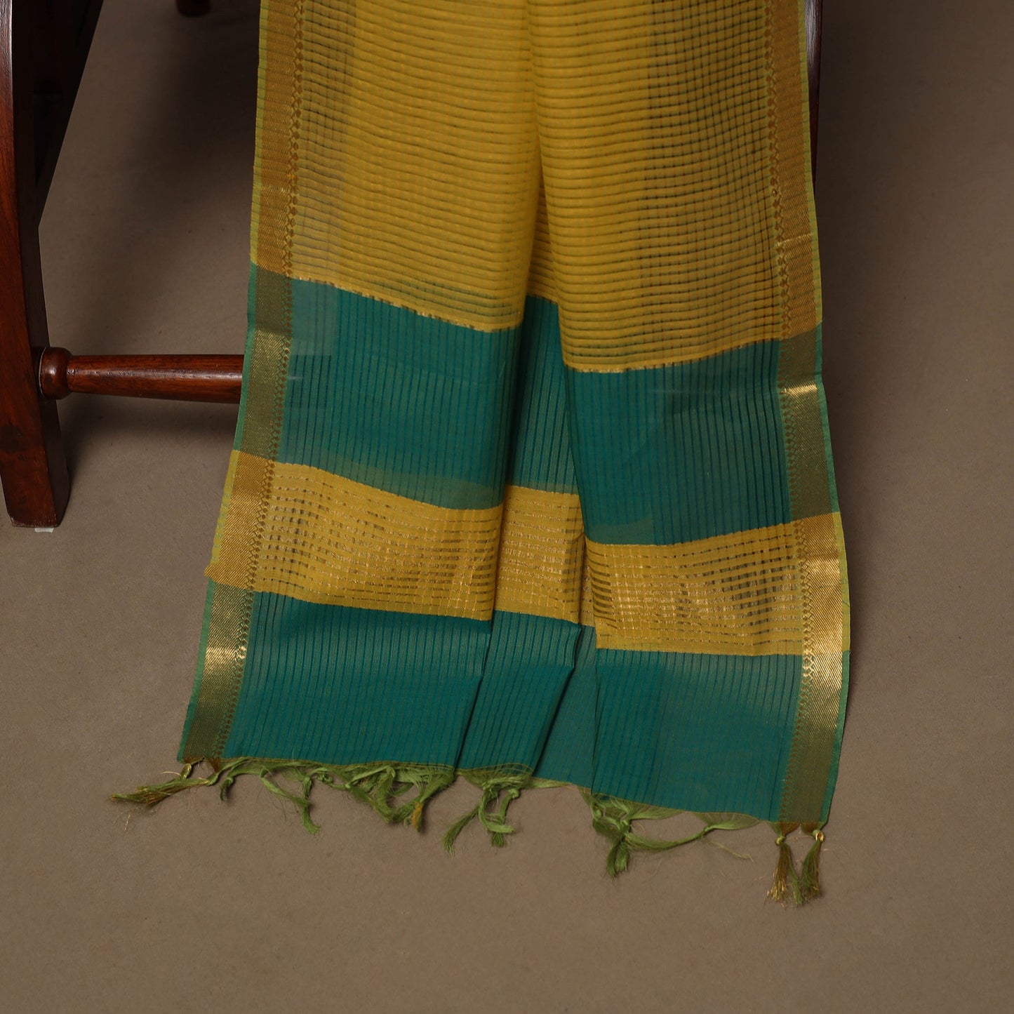 Mangalagiri natural dyed 3pc unstitched dress material 17