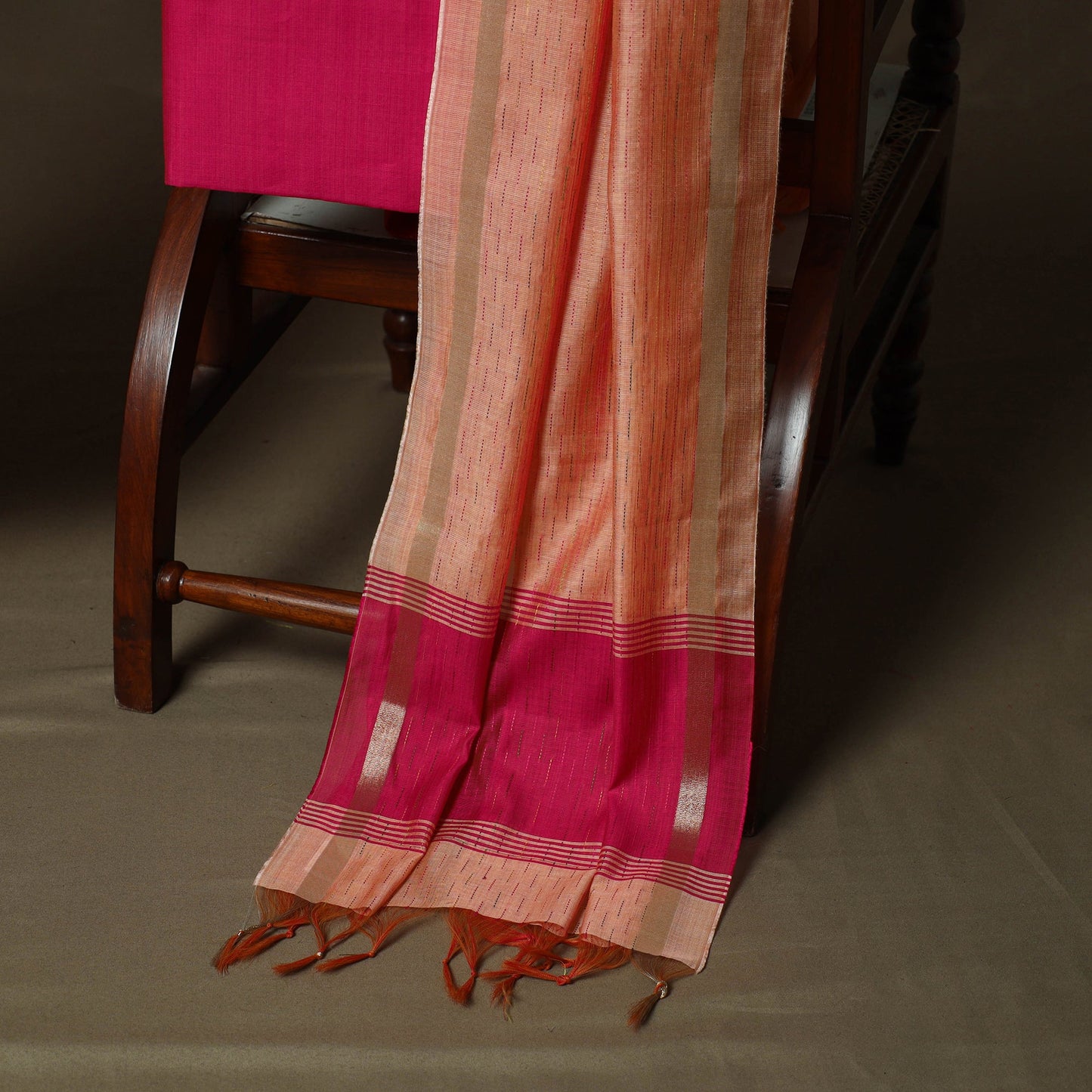 Mangalagiri silk cotton 3pc unstitched dress material