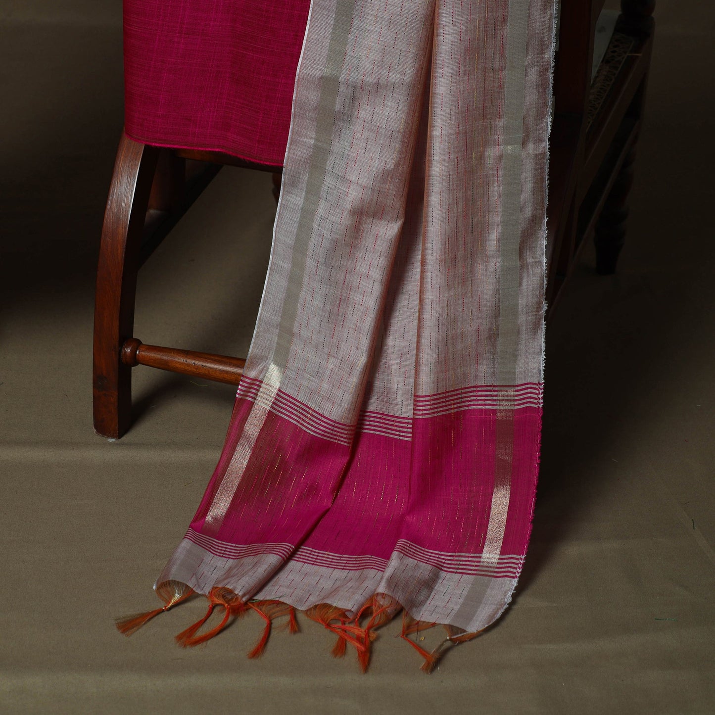 Mangalagiri silk cotton 3pc unstitched dress material