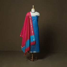 Mangalagiri silk cotton 3pc unstitched dress material