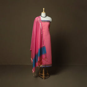 Mangalagiri silk cotton 3pc unstitched dress material