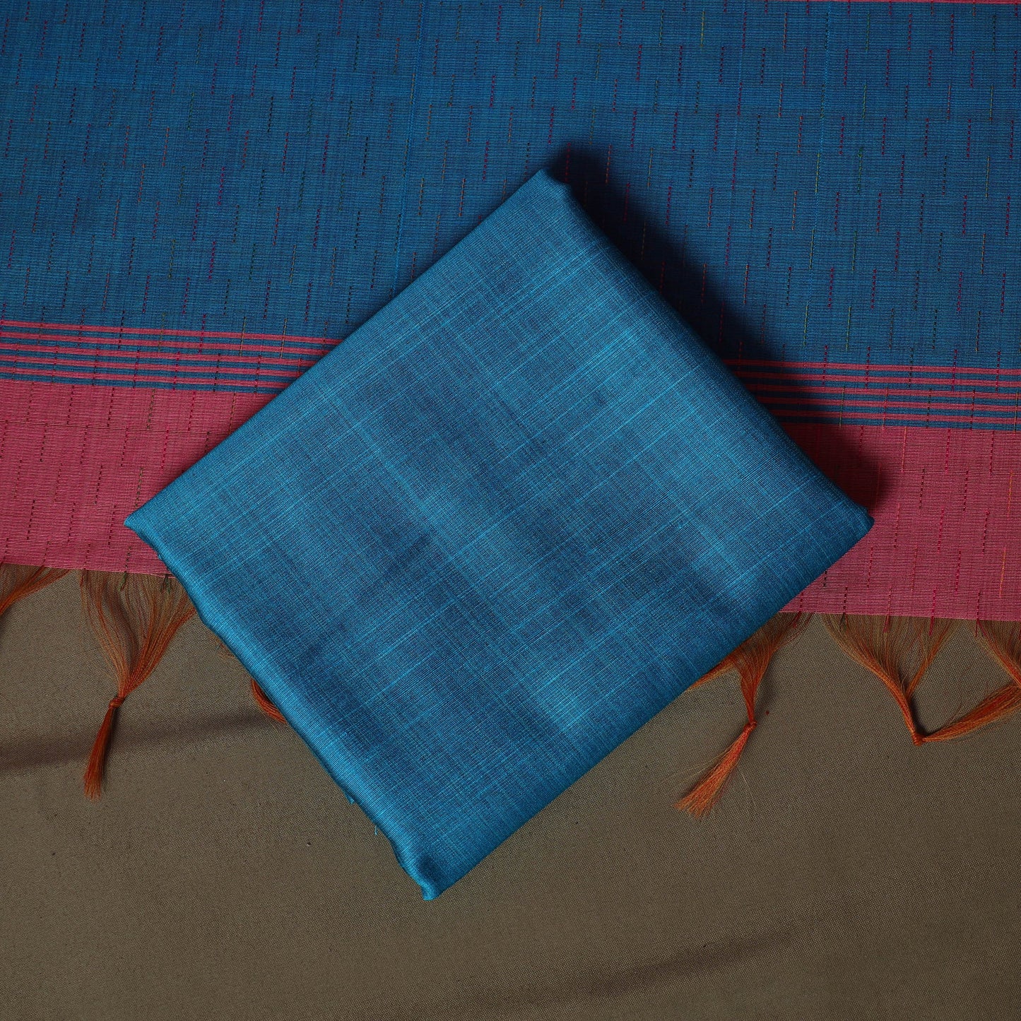 Mangalagiri silk cotton 3pc unstitched dress material