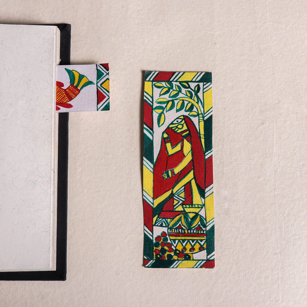 Buy Manjusha Hand Painted Paper Bookmark 