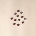  Maroon Handmade Fabric Button Small at iTokri