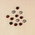 1.5cm handmade fabric small button (set of 12) 09