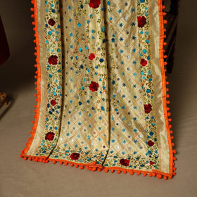 Maroon - 2pc cotton unstitched jacquard dress material