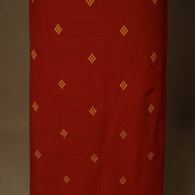 Maroon - 2pc cotton unstitched jacquard dress material