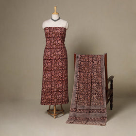 2pc cotton unstitched kalamkari dress material 09