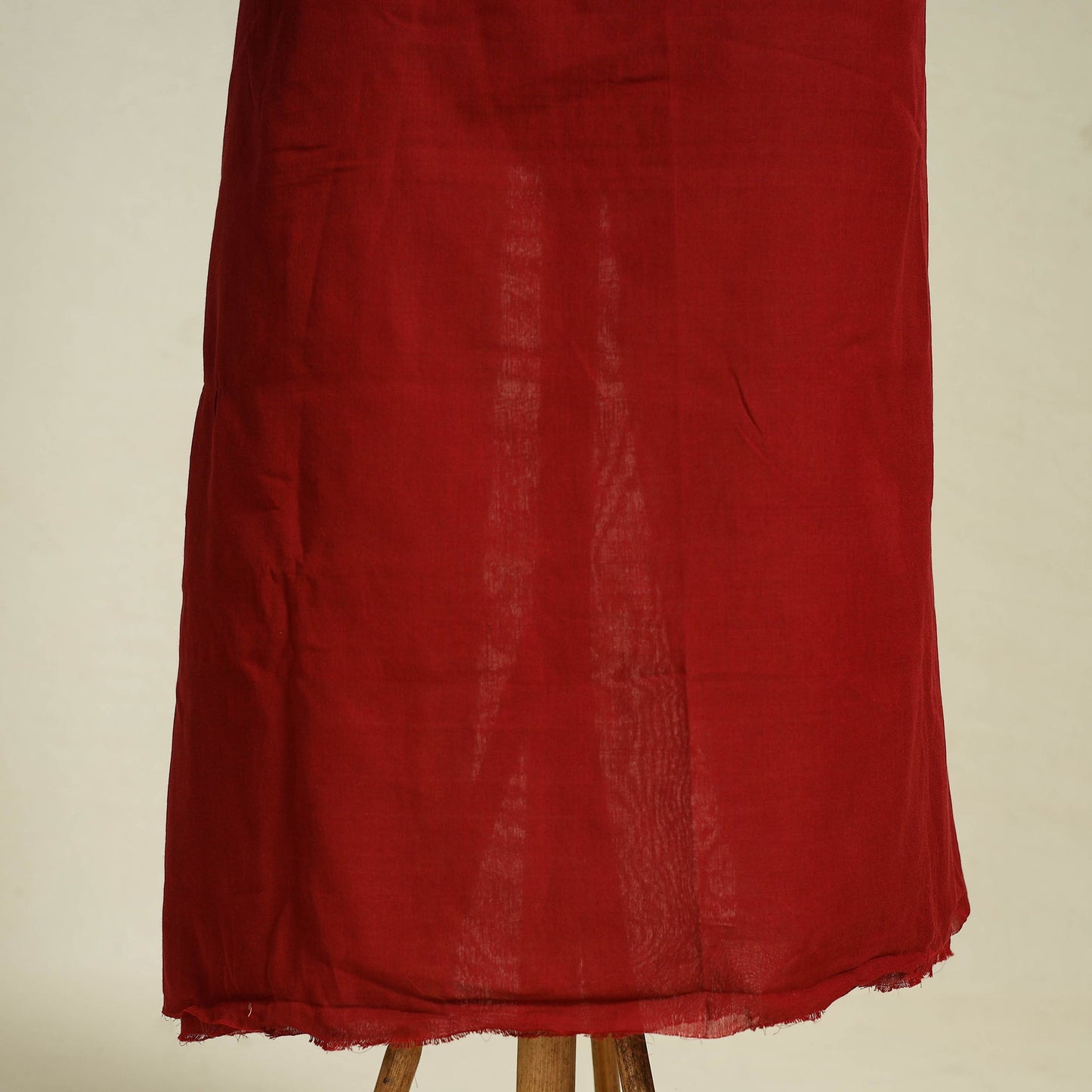  Maroon 2pc Handloom Fine Cotton Kutch Bhujodi Dress Material