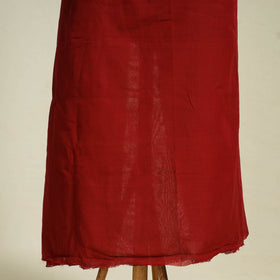  Maroon 2pc Handloom Fine Cotton Kutch Bhujodi Dress Material