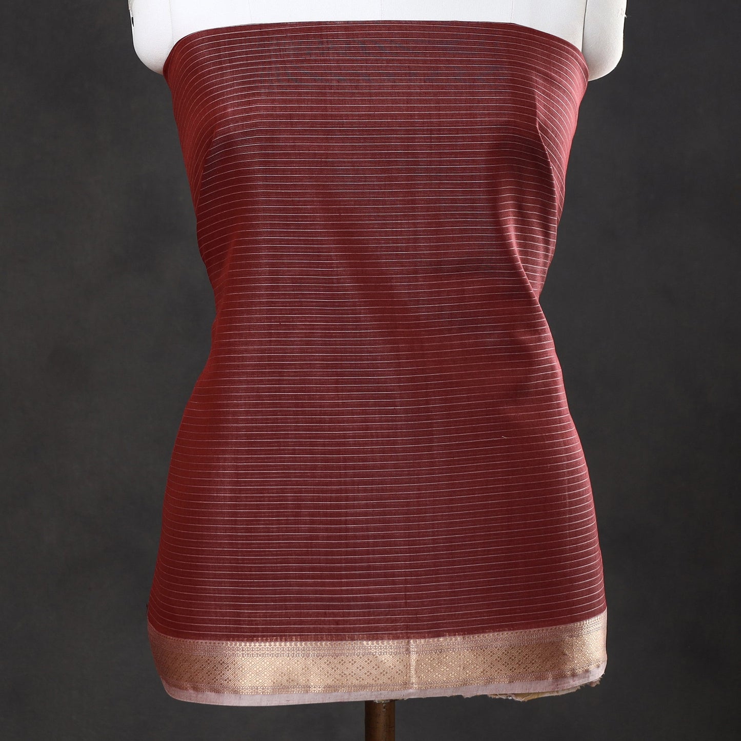 2pc Handloom Maheshwari Silk Dress Material 