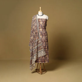 2pc natural dyed cotton unstitched kalamkari dress material