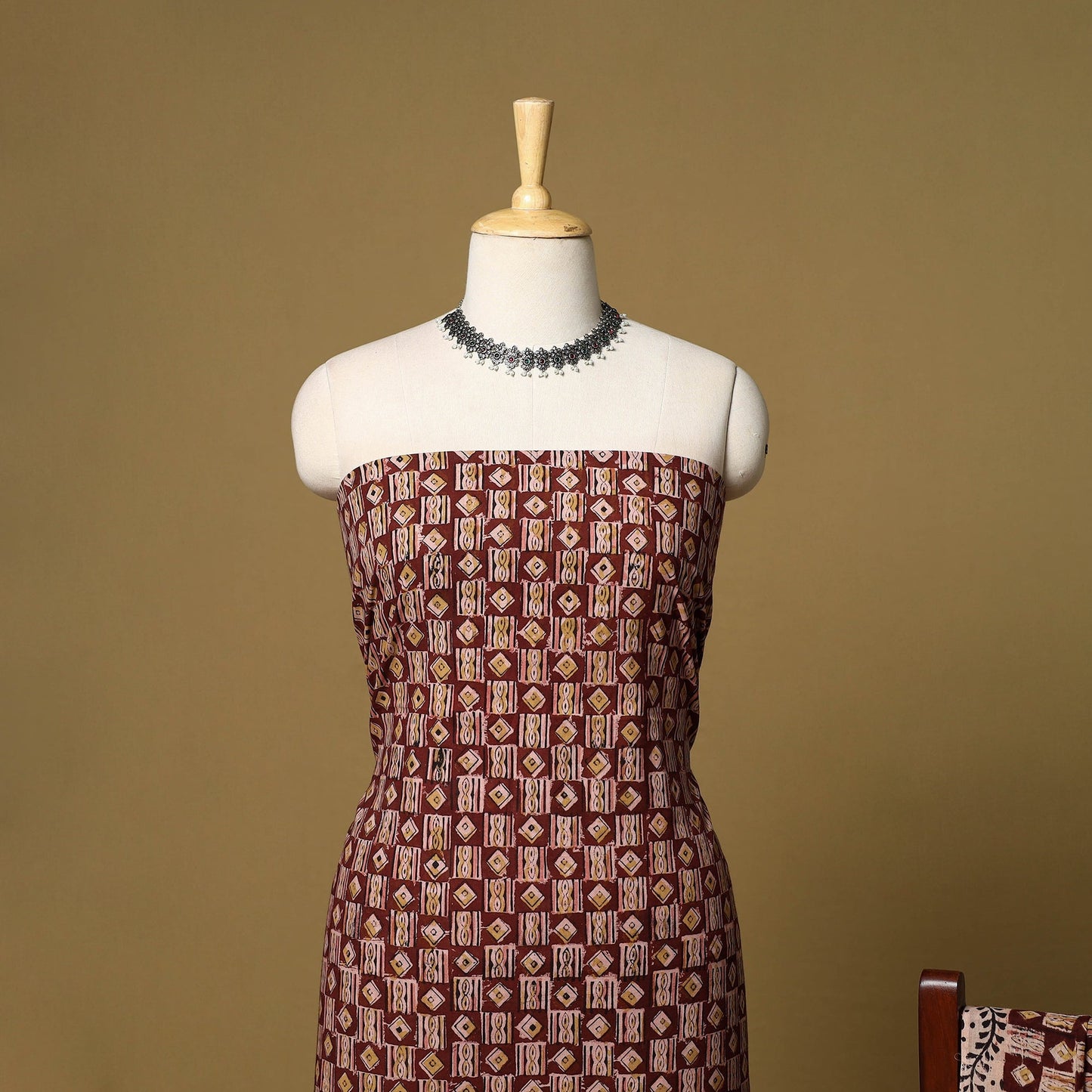 2pc natural dyed cotton unstitched kalamkari dress material