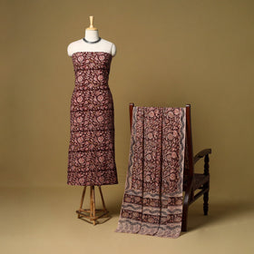2pc natural dyed cotton unstitched kalamkari dress material