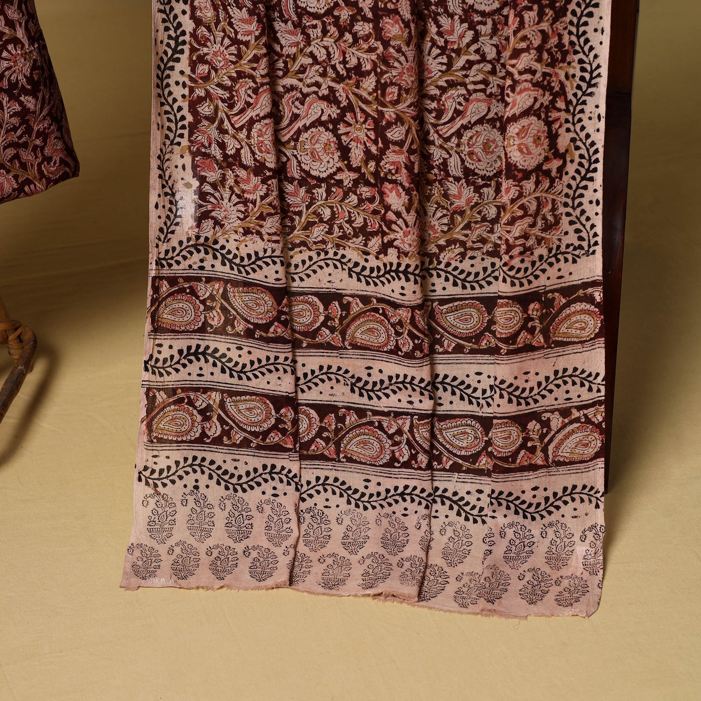 2pc natural dyed cotton unstitched kalamkari dress material