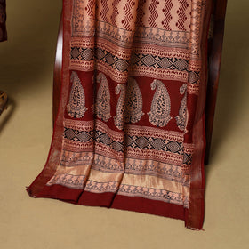 2pc natural dyed maheshwari silk unstitched bagh dress