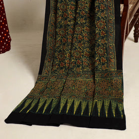 Maroon - 2pc tie-dye cotton bandhani kurta with dupatta 07