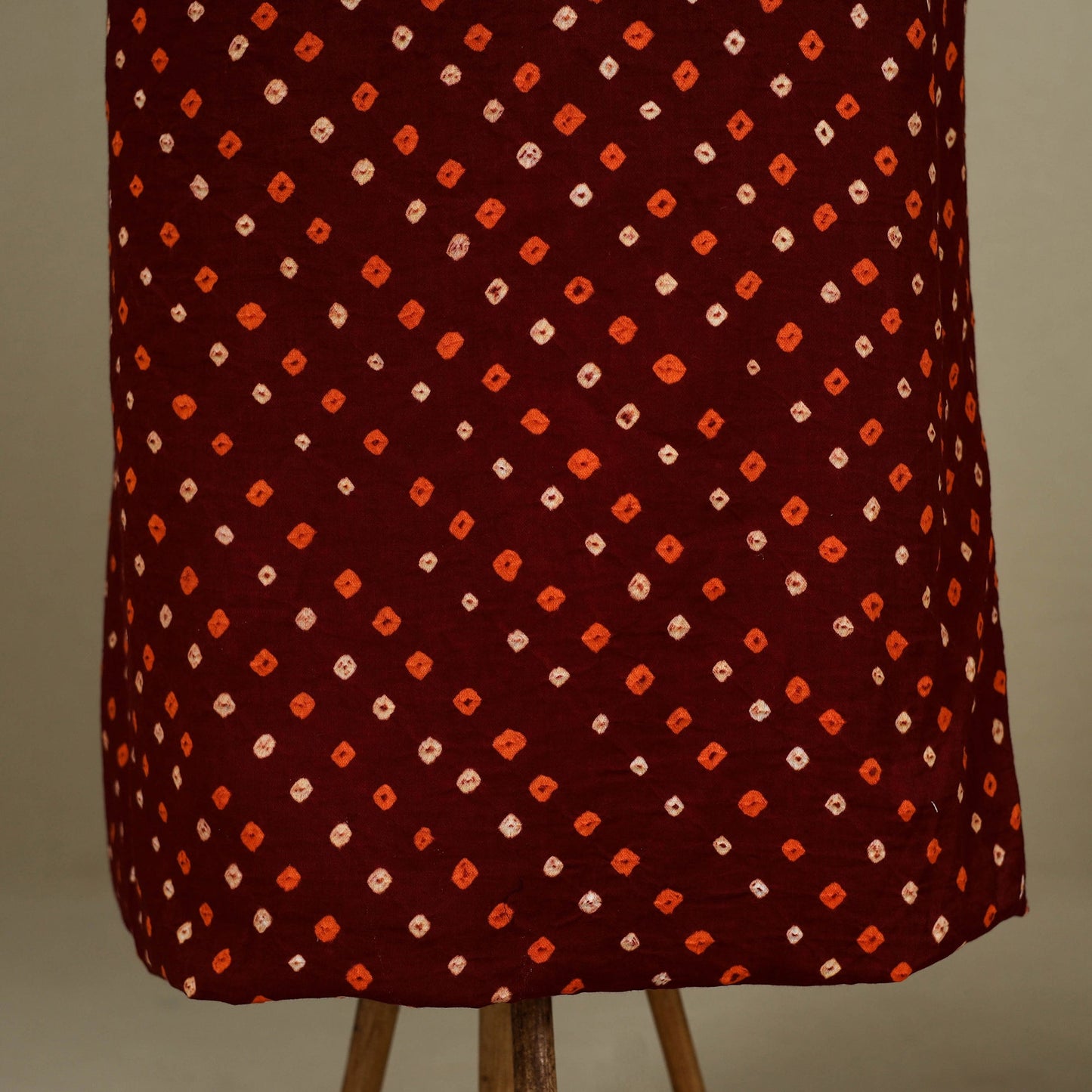 2pc Unstitched Bandhani Dress Material with Jewellery Set