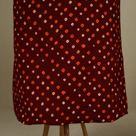 2pc Unstitched Bandhani Dress Material with Jewellery Set