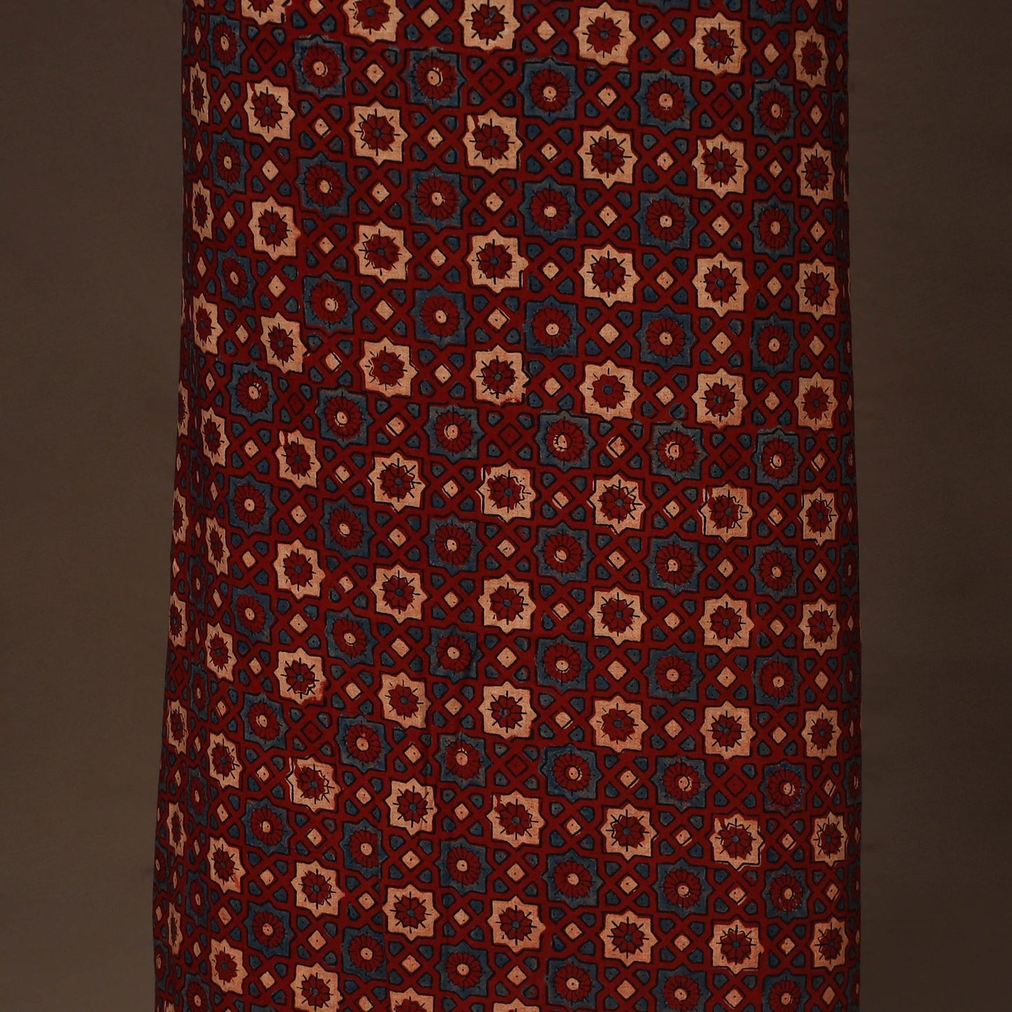 Maroon - 2pc unstitched dress material with jewellery set