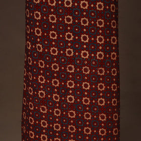 Maroon - 2pc unstitched dress material with jewellery set