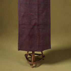 Maroon 3pc Cotton Bagh Print Dress Material with Jewellery Set 