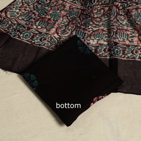 Maroon 3pc Cotton Hand Batik Print Dress Material