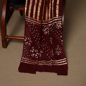 Maroon - 3pc cotton kutch batik dress material 09