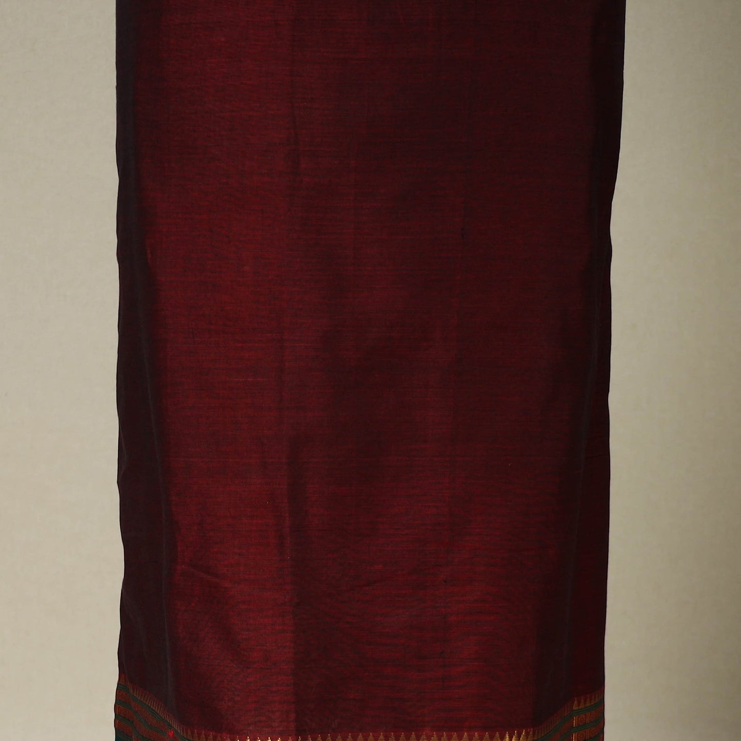 Maroon  3pc Cotton Unstitched Dharwad Dress Material