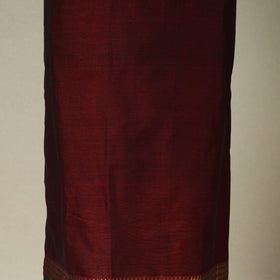 Maroon  3pc Cotton Unstitched Dharwad Dress Material