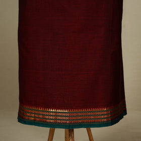 Maroon - 3pc cotton unstitched dharwad dress material 22