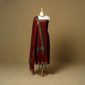 3pc cotton unstitched dharwad dress material with border 19