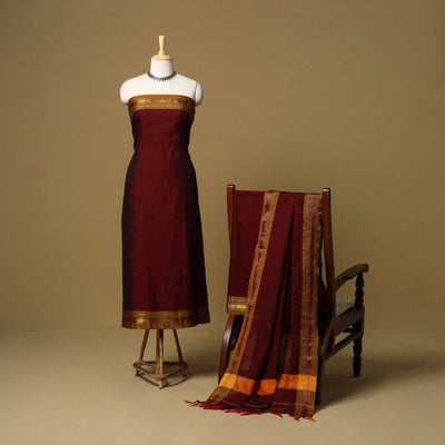 3pc cotton unstitched dharwad dress material with border 20