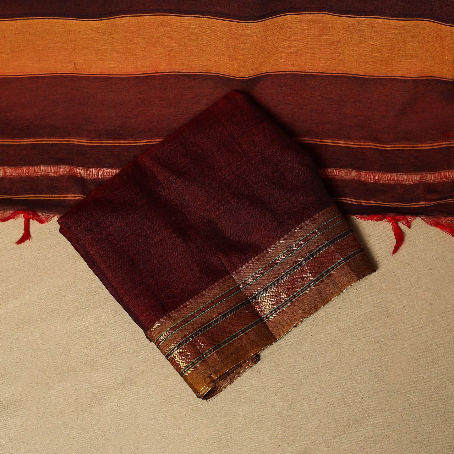 3pc cotton unstitched dharwad dress material with border 20