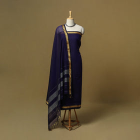 3pc cotton unstitched dharwad dress material with border 24