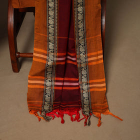 Maroon - 3pc cotton unstitched dharwad dress material