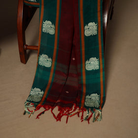 Maroon - 3pc cotton unstitched dharwad dress material