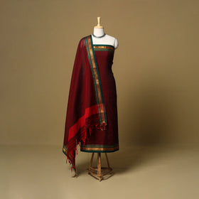 3pc cotton unstitched dharwad dress material with border 44