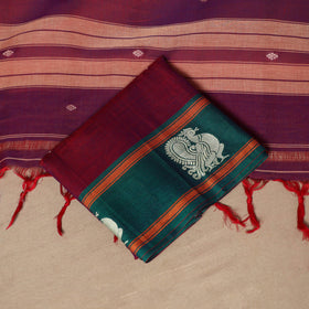 Maroon - 3pc cotton unstitched dharwad dress material