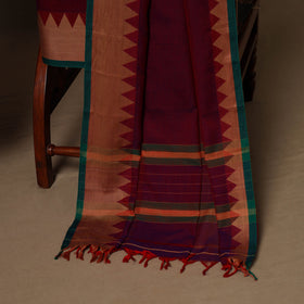 Maroon - 3pc cotton unstitched dharwad dress material