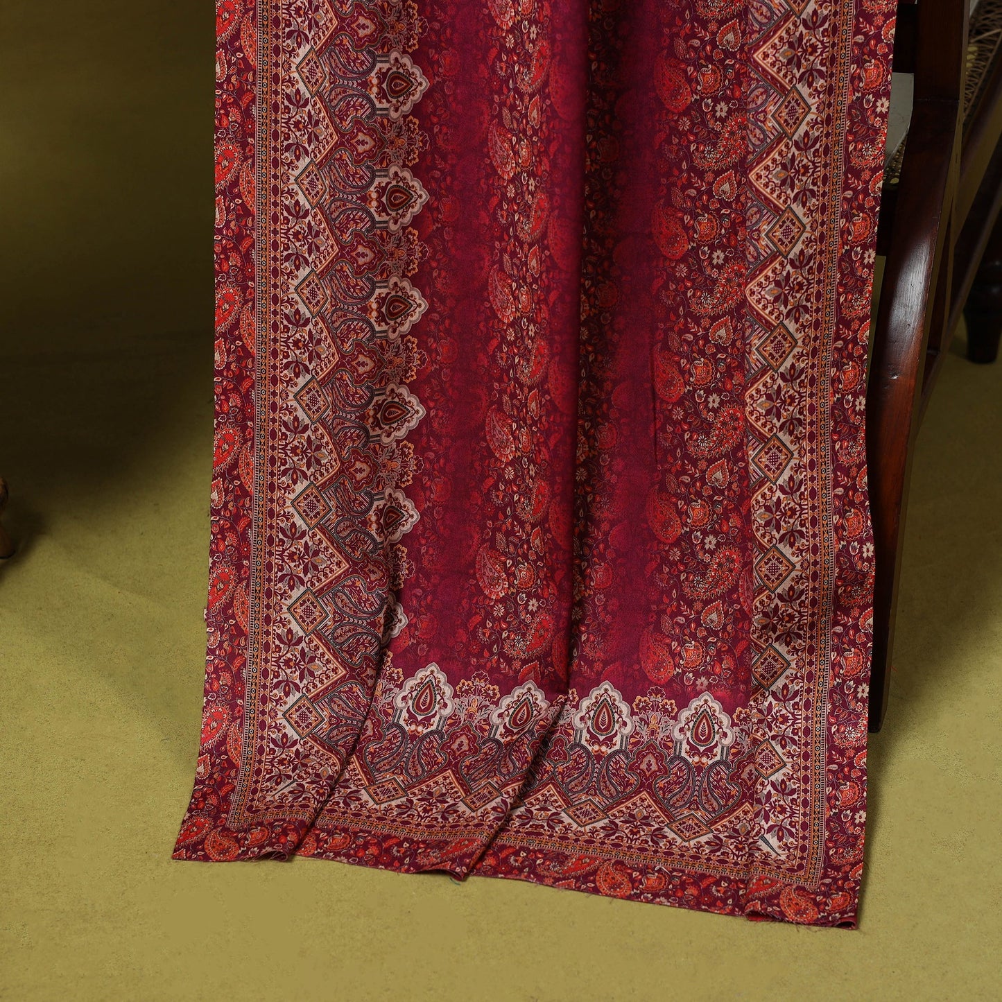 3pc digital merino wool unstitched dress material 39