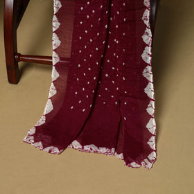 3pc kutch tie-dye satin cotton unstitched bandhani dress