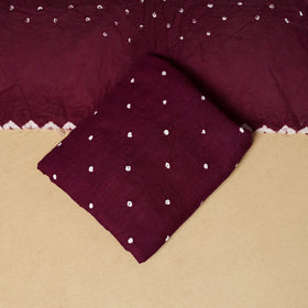 3pc kutch tie-dye satin cotton unstitched bandhani dress