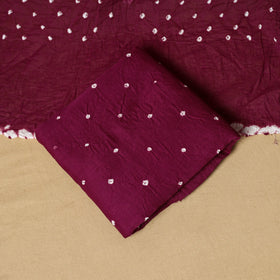 3pc kutch tie-dye satin cotton unstitched bandhani dress