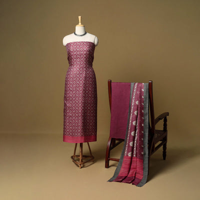 3pc pashmina wool handloom unstitched sanganeri dress