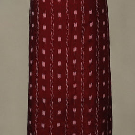 Maroon - 3pc unstitched sambalpuri ikat dress material