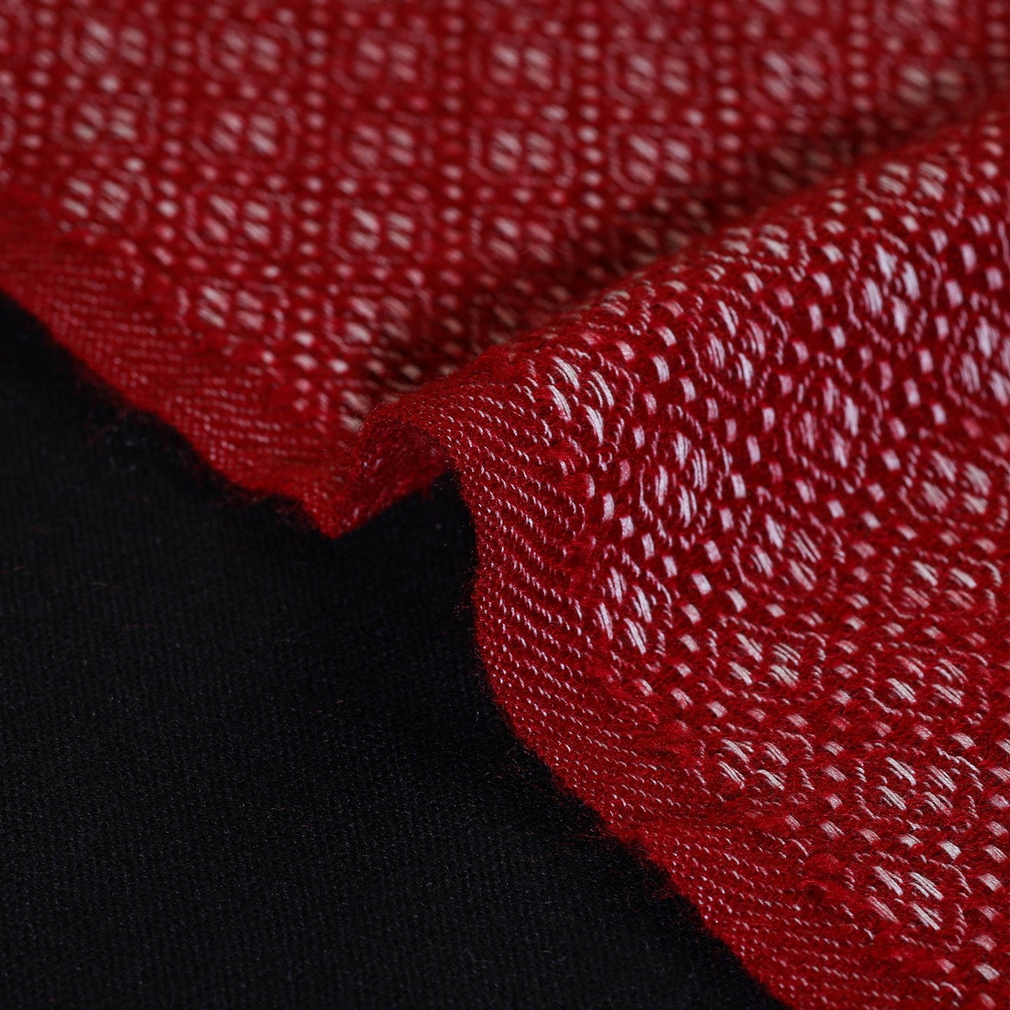 Maroon - acrylic fine wool fabric (width - 44 in) 10