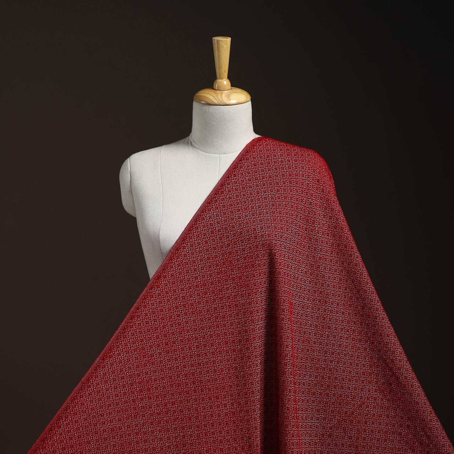 Maroon - acrylic fine wool fabric (width - 44 in) 10