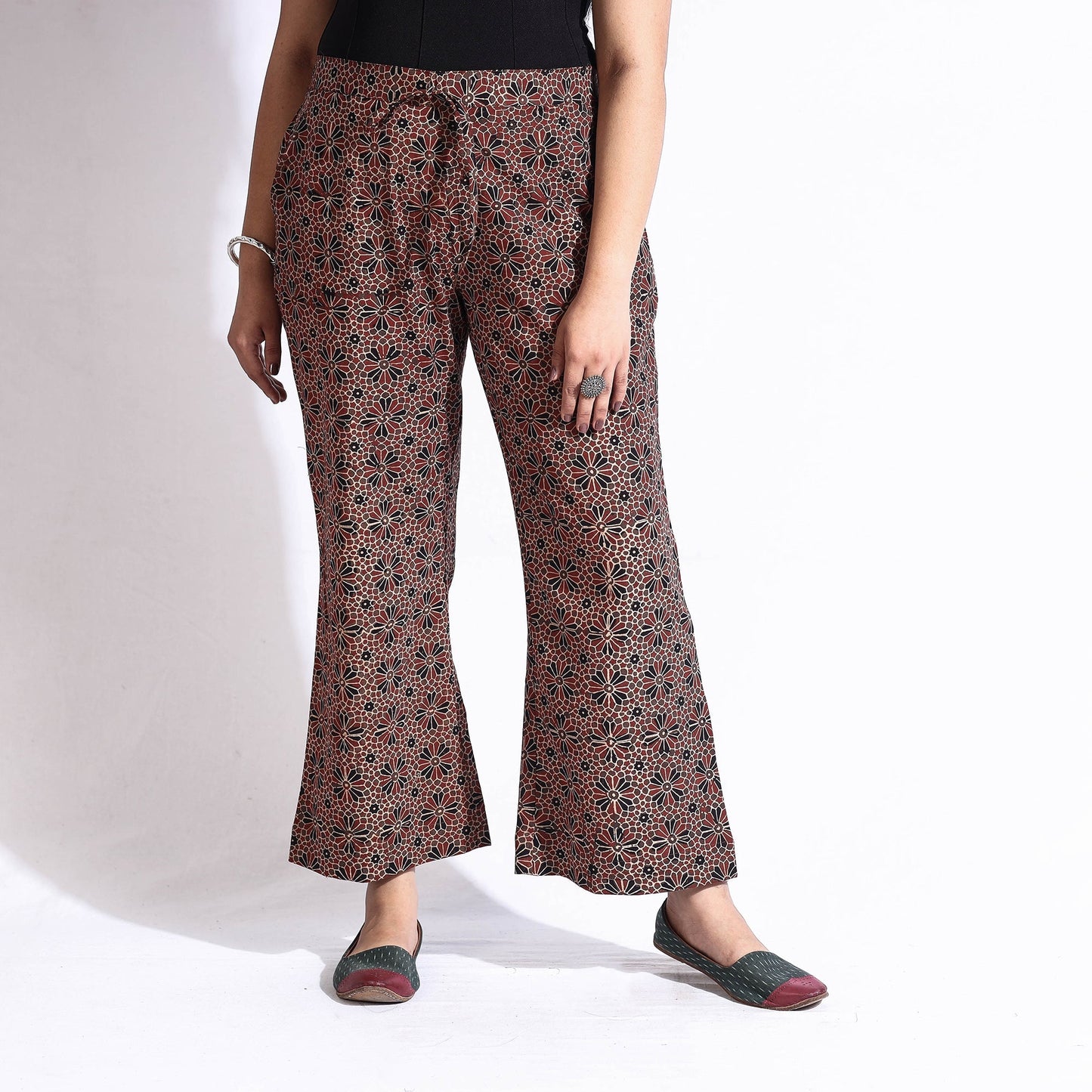 Ajrakh Block Printed Cotton Farsi Pant Online at iTokri.com